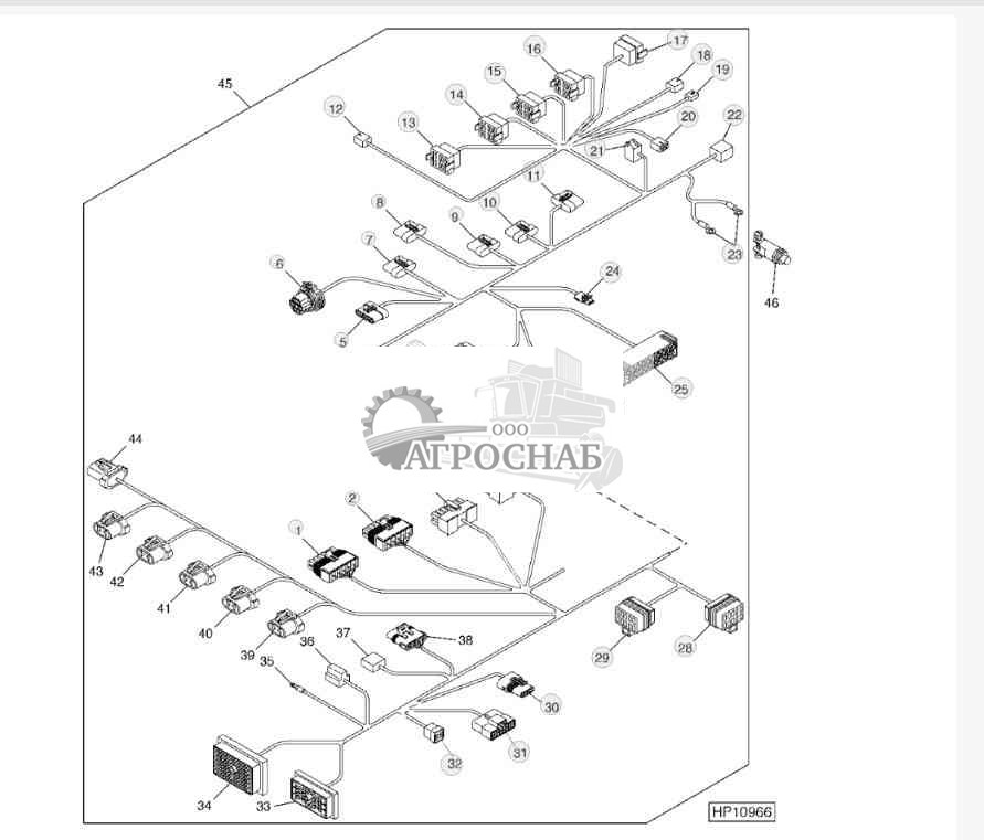 Main Cab Wiring Harness 